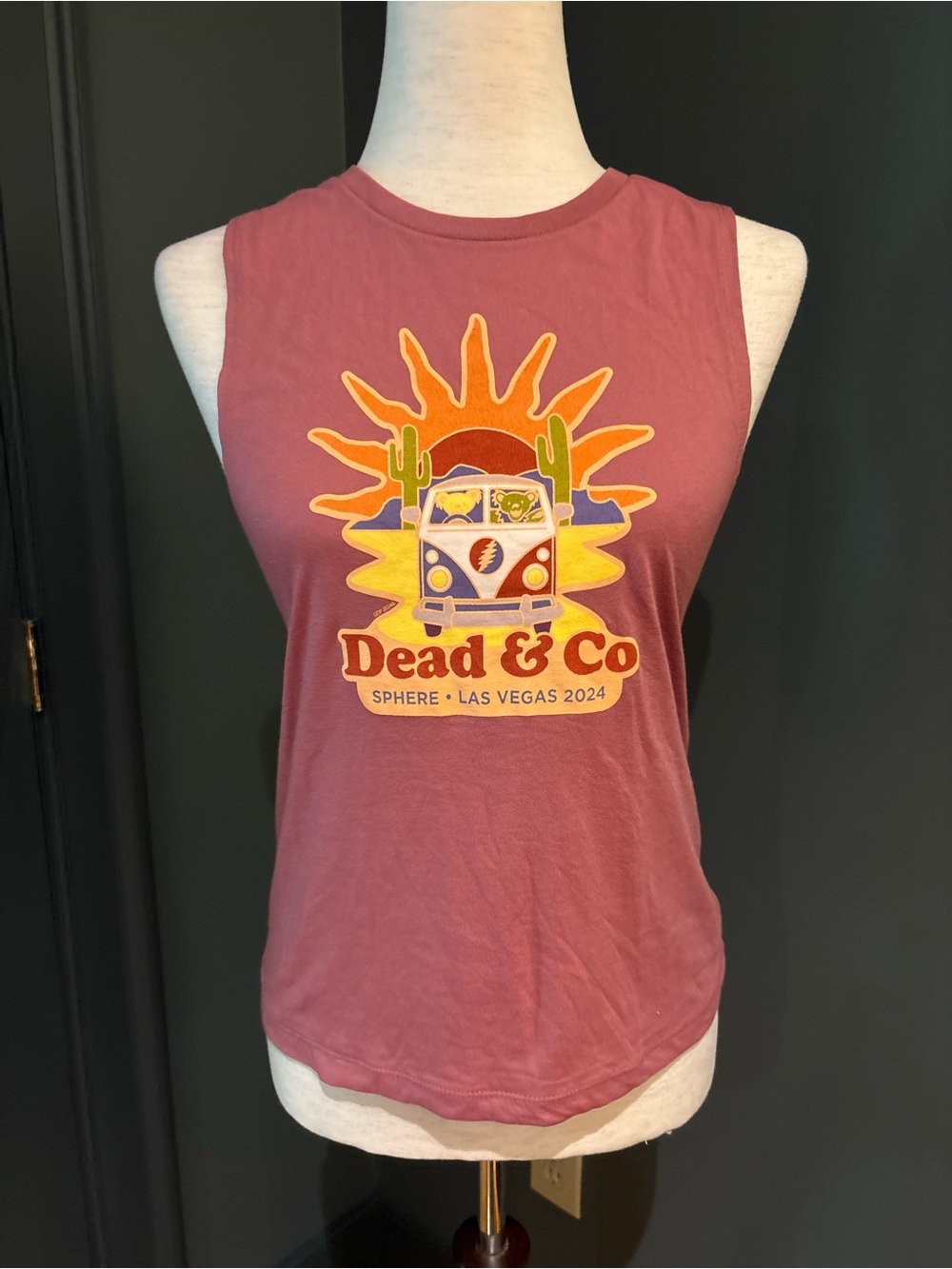 Dead & Co Las Vegas 2024 Graphic Tank - Dusty Rose